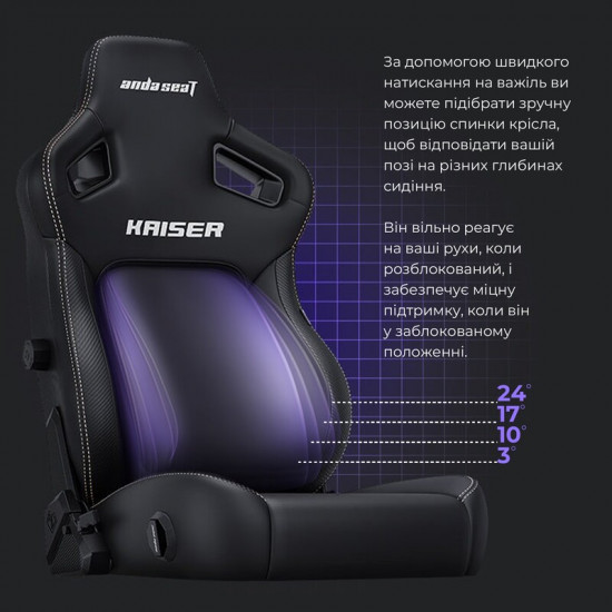 Крісло для геймерів Anda Seat Kaiser 4 Size XL Maroon (AD12YDDC-XLL-20-A-PV/C)