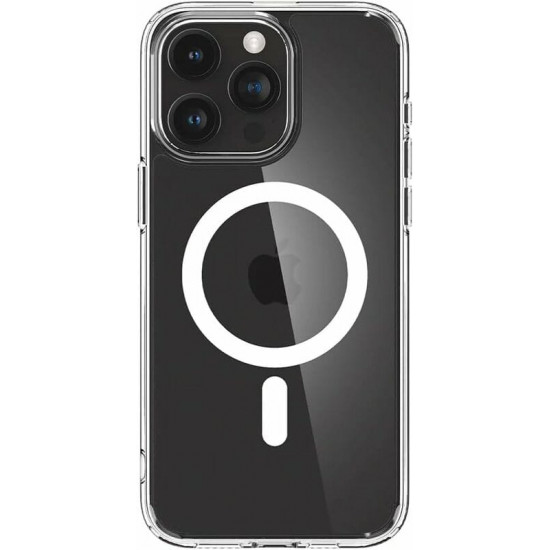 Чохол-накладка Spigen Crystal Hybrid with MagFit для Apple iPhone 15 Pro Max Clear (ACS06450)