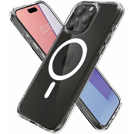 Чохол-накладка Spigen Crystal Hybrid with MagFit для Apple iPhone 15 Pro Max Clear (ACS06450)