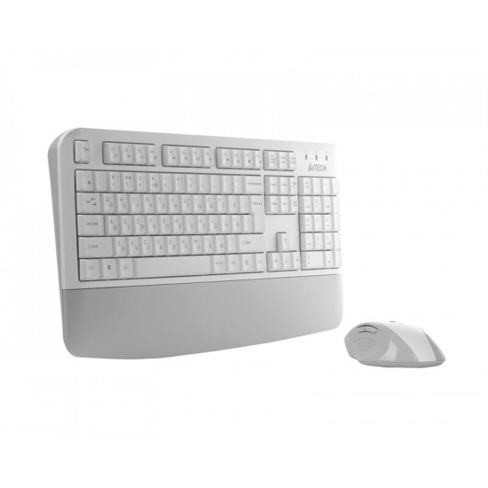 Комплект (клавіатура, миша) бездротовий A4Tech Fstyler FG2500S Plus White