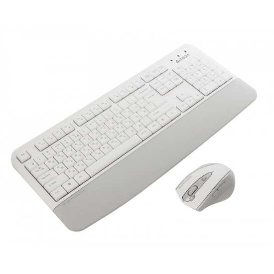 Комплект (клавіатура, миша) бездротовий A4Tech Fstyler FG2500S Plus White