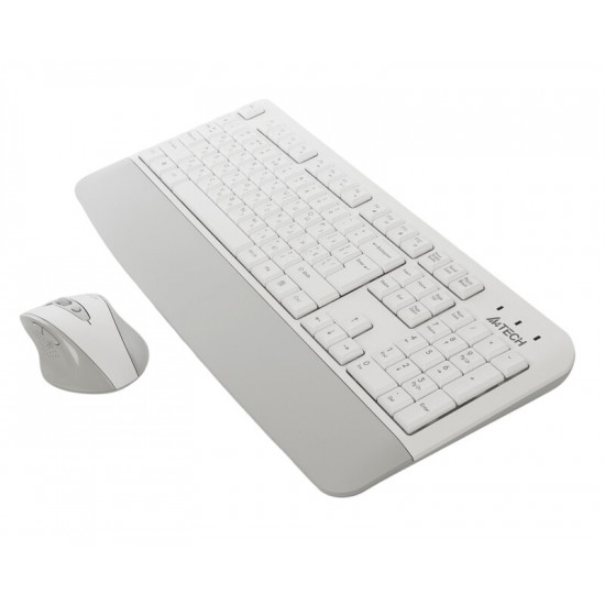 Комплект (клавіатура, миша) бездротовий A4Tech Fstyler FG2500S Plus White