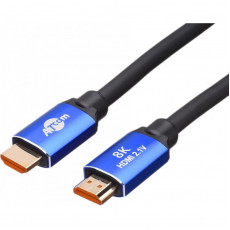 Кабель ATcom HDMI - HDMI V 2.1 (M/M), Real 8K 48Gbps, 10 м, Black/Blue (88810)