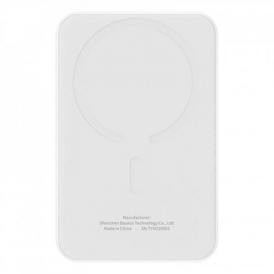 Універсальна мобільна батарея Baseus Magnetic Mini 5000mAh, 20W White (P10022107223-00)