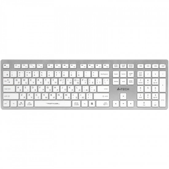 Клавіатура бездротова A4Tech Fstyler FBX50C White
