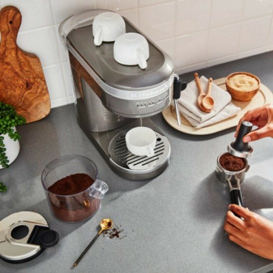 Кавоварка ріжкова KitchenAid Artisan 5KES6503EMS Silver Medallion
