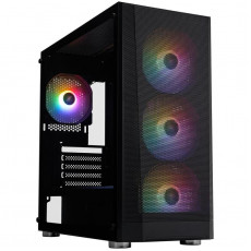 Корпус 1stPlayer FD5-M-BK-4F1 Black без БЖ