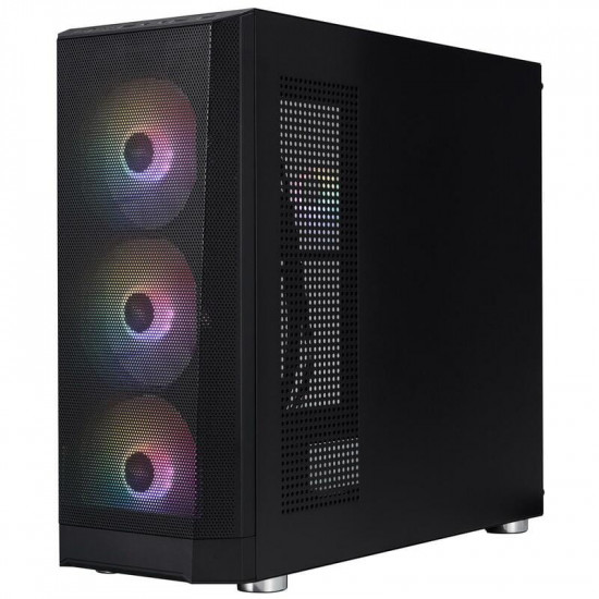 Корпус 1stPlayer FD5-M-BK-4F1 Black без БЖ