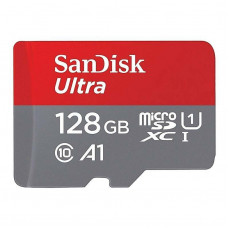 Карта пам`ятi MicroSDXC 128GB UHS-I/U1 Class 10 SanDisk Ultra A1 R140/W90MB/s (SDSQUAB-128G-GN6MN)