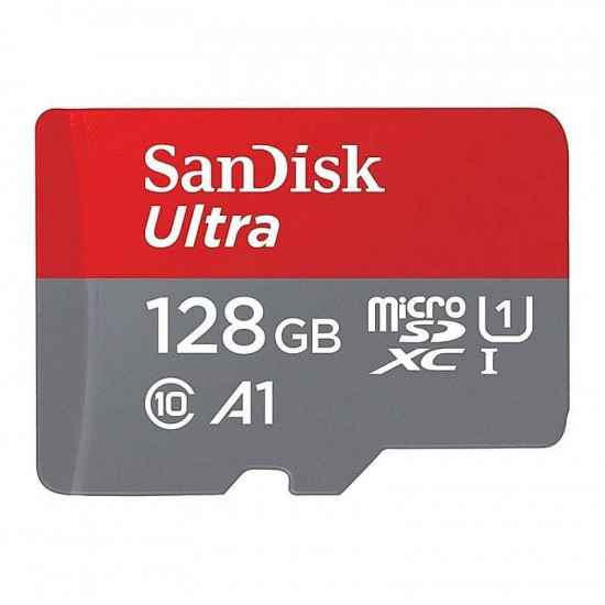 Карта пам`ятi MicroSDXC 128GB UHS-I/U1 Class 10 SanDisk Ultra A1 R140/W90MB/s (SDSQUAB-128G-GN6MN)
