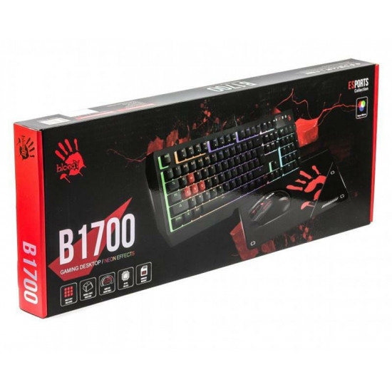 Комплект (клавіатура, миша) Bloody B1700 Black
