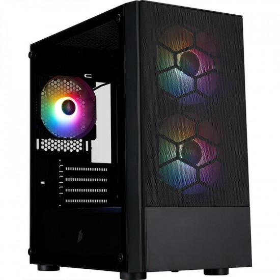 Корпус 1stPlayer X4-M-BK-2F1P-1F1 Black без БЖ