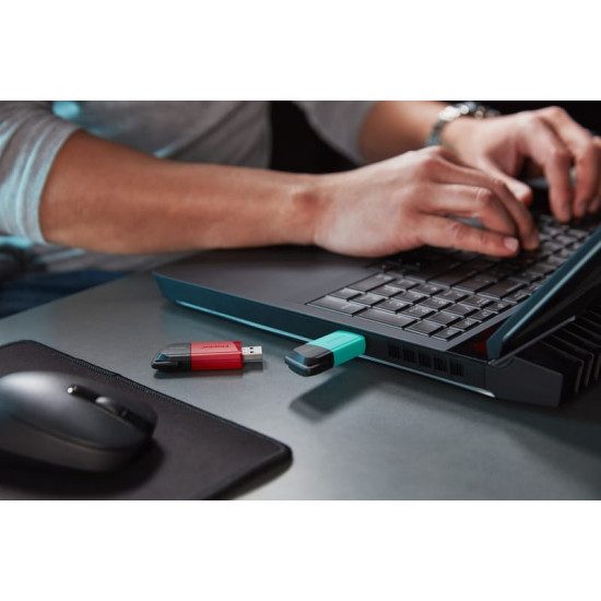 Флеш-накопичувач USB3.2 256GB Kingston DataTraveler Exodia M Black/Teal (DTXM/256GB)