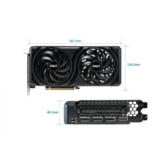 Відеокарта GF RTX 5060 8GB GDDR7 Infinity 2 OC Palit (NE75060V19P1-GB2063L)