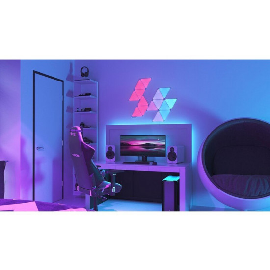 Розумна система освітлення Nanoleaf Shapes Triangles Starter Kit Apple HomeKit, 15 шт. (NL47-6002TW-15PK)