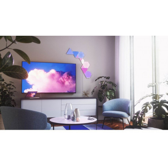 Розумна система освітлення Nanoleaf Shapes Triangles Starter Kit Apple HomeKit, 15 шт. (NL47-6002TW-15PK)
