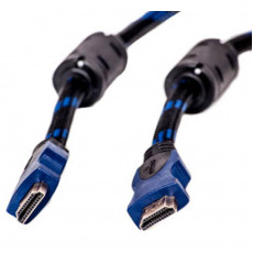 Кабель PowerPlant (KD00AS1207) HDMI-HDMI v1.4, 20м, Nylon, Double ferrites, Black