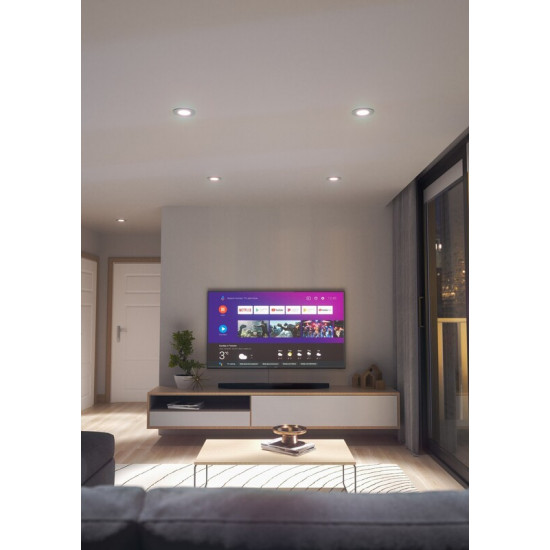 Світильник стельовий Nanoleaf Essentials Matter Smart Recessed Downlight, 6 Вт, 550 Lm, Apple HomeKit (NF080D02-1W3)