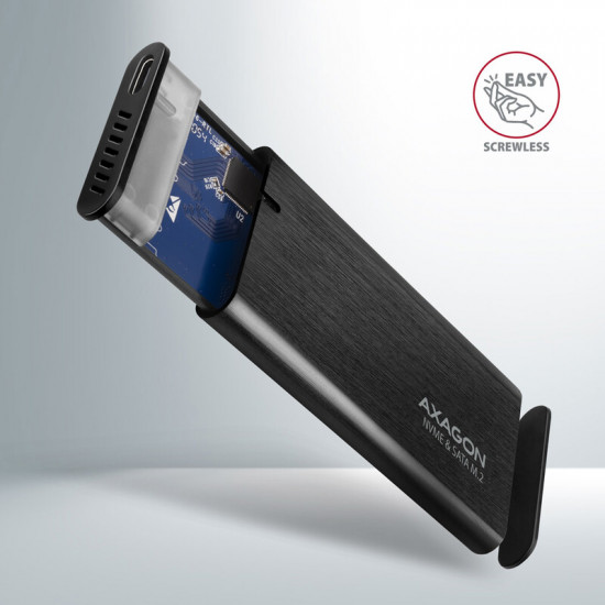 Зовнішня кишеня Axagon NVMe M.2 2242/2260/2280 USB Type-C 3.2 Black (EEM2-SB2)