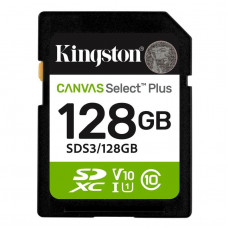 Карта пам`яті SDXC 128GB UHS-I Class 10 Kingston Canvas Select Plus R150MB/s (SDS3/128GB)