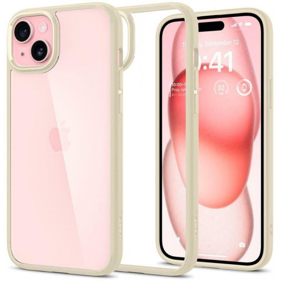 Чохол-накладка Spigen Ultra Hybrid для Apple iPhone 15 Mute Beige (ACS06800)