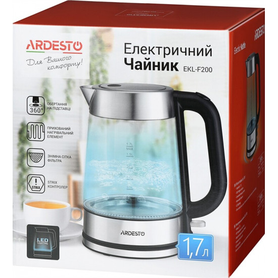 Електрочайник Ardesto EKL-F200