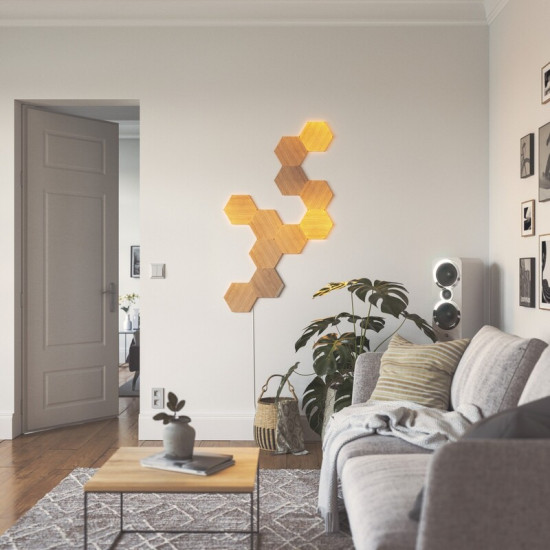 Розумна система освітлення Nanoleaf Elements - Hexagons Starter Kit Apple HomeKit, 7 шт. (NL52-K-7002HB-7PK)
