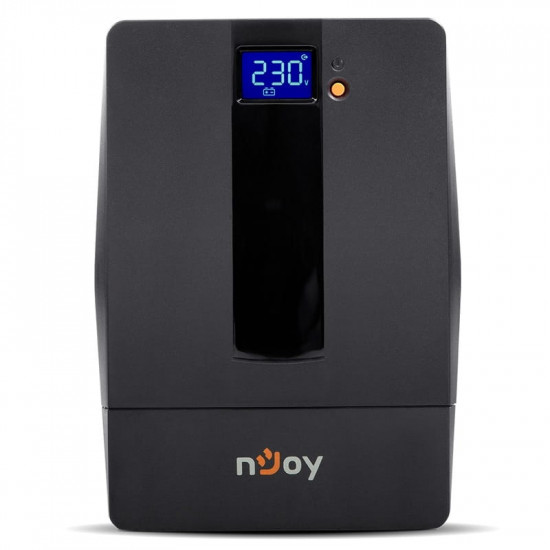 Джерело безперебійного живлення NJOY Horus Plus 1000 (PWUP-LI100H1-AZ01B), Lin.int., AVR, 4 x евро, USB, LCD, пластик