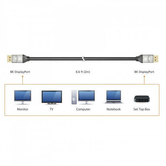 Кабель J5create DisplayPort - DisplayPort, 2м, Black (JDC43-N)