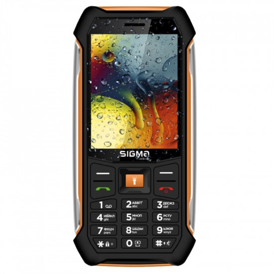 Мобiльний телефон Sigma mobile X-style 323 Rain Black/Orange (4827798885727)
