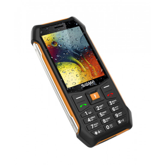 Мобiльний телефон Sigma mobile X-style 323 Rain Black/Orange (4827798885727)