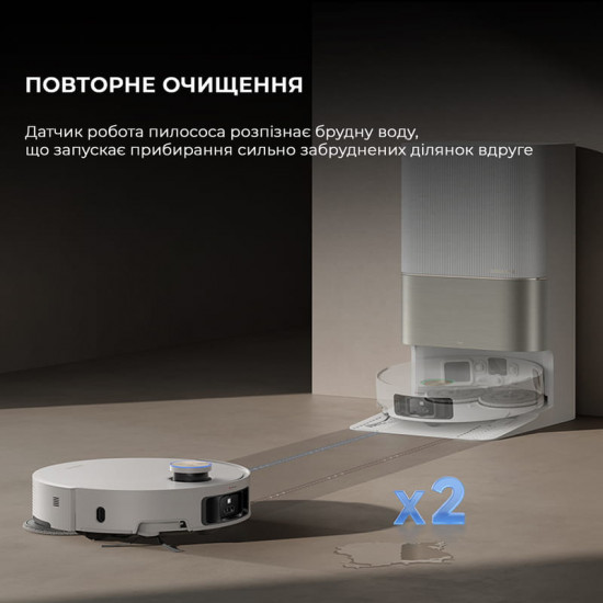 Робот-пилосос Dreame X50 Ultra Complete White (RLX85CE-4-WH)