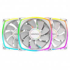 Вентилятор Montech RX120 PWM (W31) PWM ARGB White