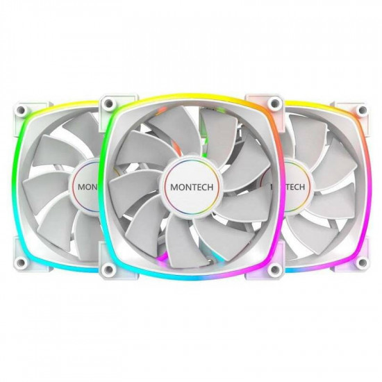 Вентилятор Montech RX120 PWM (W31) PWM ARGB White
