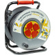 Подовжувач на котушці PowerPlant JY-20022/50 4 розетки, 16А, 3x2.5мм, 50 м, 100% мідь Grey (EX610549)