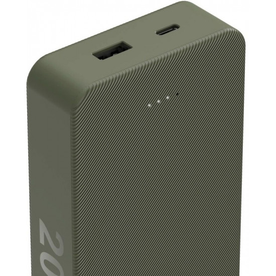 Універсальна мобільна батарея Hama 20000mAh 15W Green (00201716)