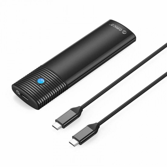 Зовнішня кишеня Orico SSD Enclosure M.2, USB 3.2 Type-C, Black (HC380503)