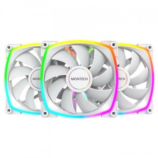 Вентилятор Montech AX120 (W3I1) PWM ARGB White