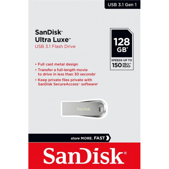 Флеш-накопичувач USB3.1 128GB SanDisk Ultra Luxe (SDCZ74-128G-G46)