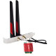 Бездротовий адаптер Fenvi FV-BE200NG Wi-Fi 7, Bluetooth 5.4 Adapter, Tri-band 2.4G/5G/6GHz
