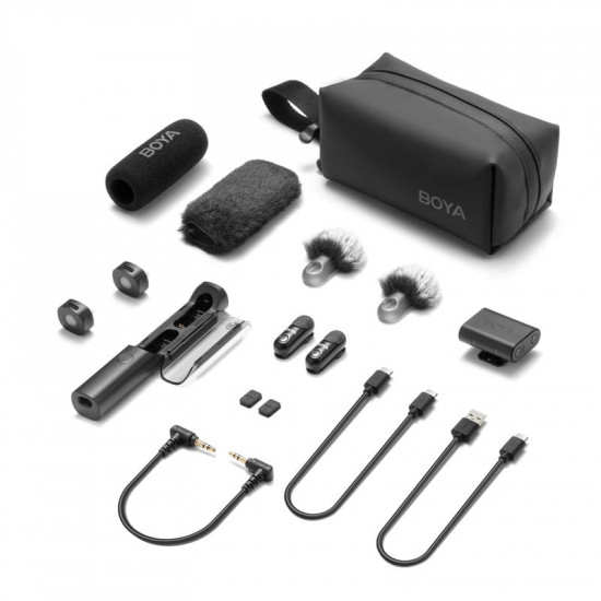 Мікрофон BOYA Magic-02 Type-C/Lightning Black