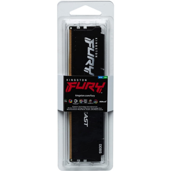 Модуль пам`яті DDR5 16GB/5600 Kingston Fury Beast Black (KF556C40BB-16)