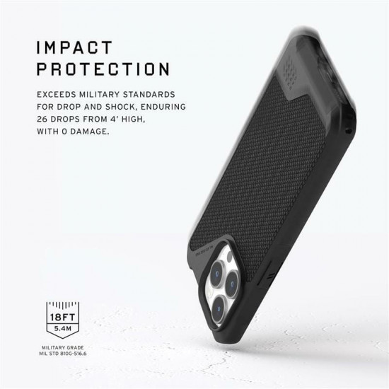 Чохол-накладка Urban Armor Gear Metropolis LT Magsafe для Apple iPhone 15 Pro Kevlar Black (114277113940)