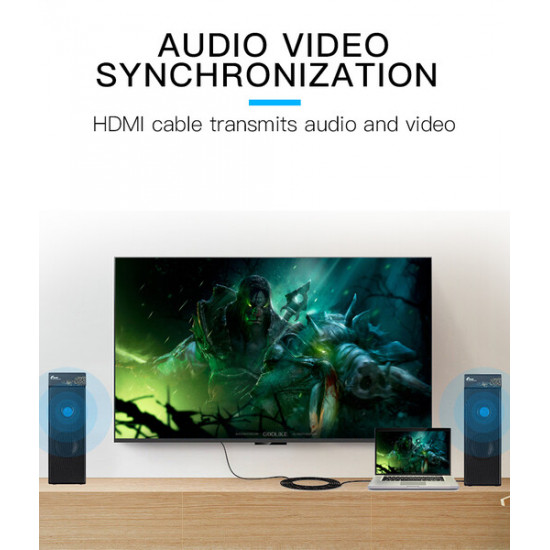 Кабель Vention HDMI-HDMI, 15 m, v1.4 (VAA-M02-B1500)