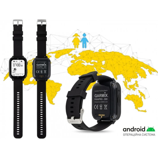 Дитячий смарт-годинник Garmix PointPRO-300 4G/GPS/WiFi Black