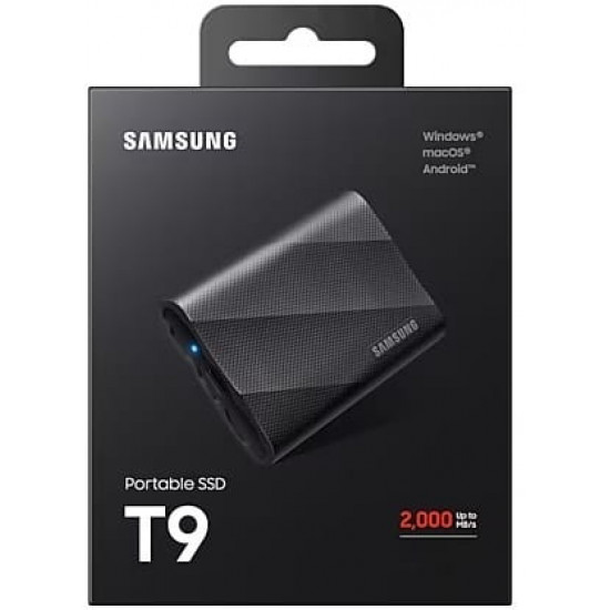 Накопичувач зовнішній SSD 2TB Samsung T9 Black (MU-PG2T0B/EU)