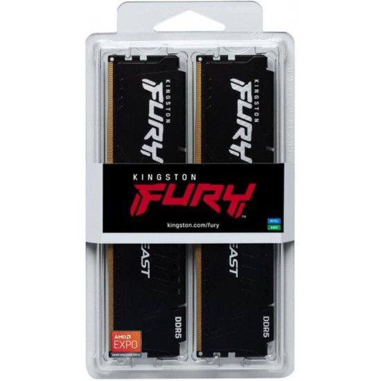 Модуль пам`яті DDR5 2x8GB/5200 Kingston Fury Beast Black (KF552C40BBK2-16)