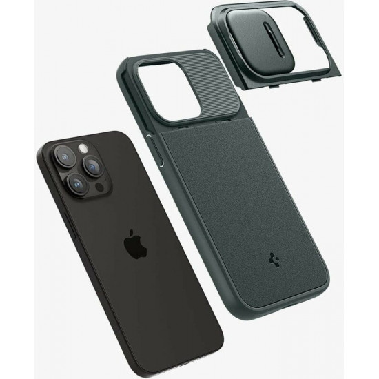 Чохол-накладка Spigen Optik Armor MagFit для Apple iPhone 15 Pro Abyss Green (ACS06739)