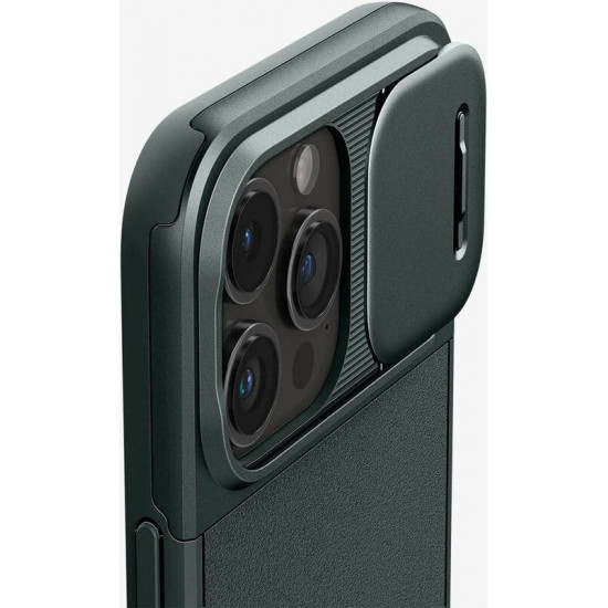 Чохол-накладка Spigen Optik Armor MagFit для Apple iPhone 15 Pro Abyss Green (ACS06739)