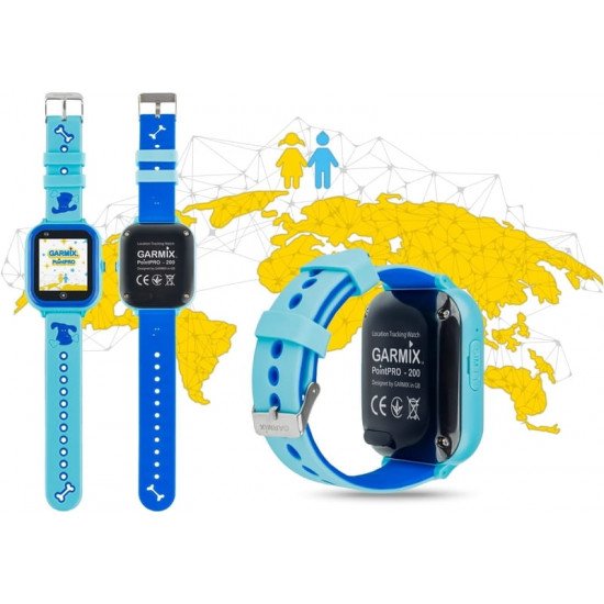 Дитячий смарт-годинник Garmix PointPRO-200 4G/GPS/WiFi Blue